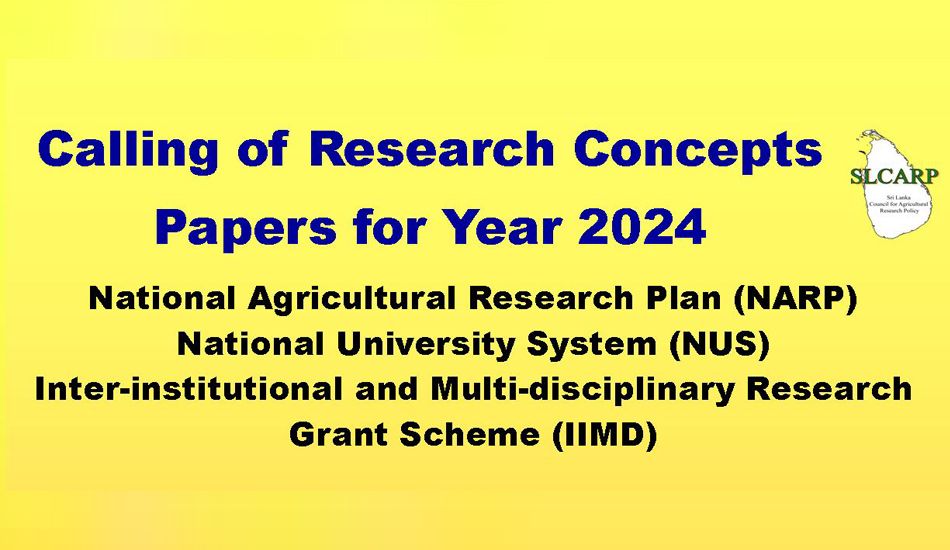 Calling concept papers for SLCARP research grants
